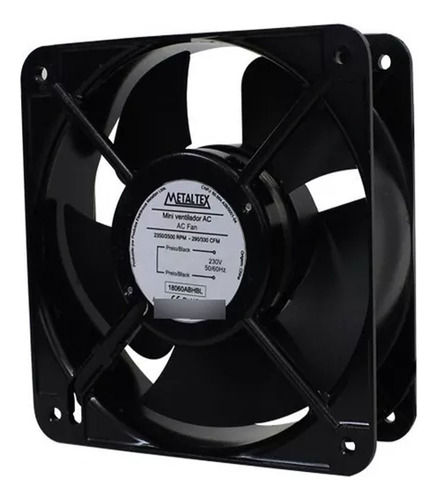 Mini Ventilador 18060abhbl 180x180 110/220v 72w - Metaltex