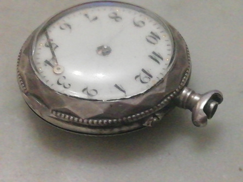 Reloj De Plata De Bolsillo Mujer 