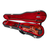 Case Térmico Luxo Couro Preto Para Violino Formato 4/4