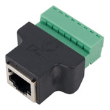 Adaptador Rj45 Hembra A Clemas Borne Terminal Conector 8 Pin