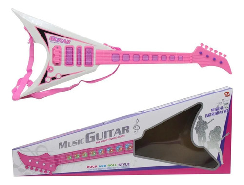 Guitarra De Juguete Para Niños Con Luz Y Sonido