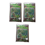 Kit 3 Terra Vegetal Adubada Total 25kg Adubo Plantas Jardim