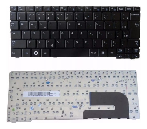 Teclado Para Netbook Samsung Plus N150 Português Br Ç 