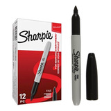 Marcador Sharpie Negro Punta Fina Dibujo Indeleble 