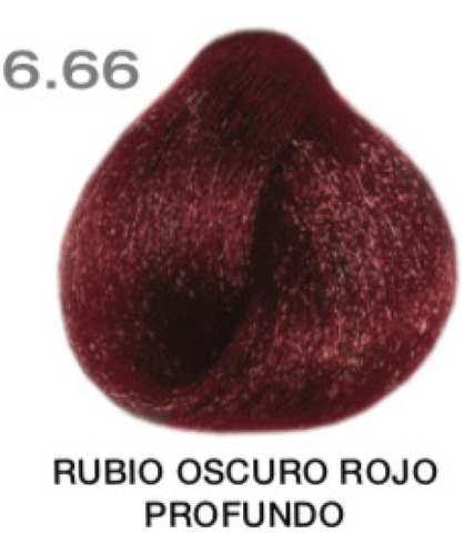 Tinte 6.66 Rubio Oscuro Rojo Profundo Marcel Carre 100g