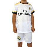 Conjunto Infantil Real Madrid Personalizado Nome E Número