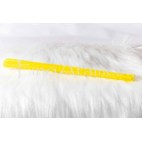 10 Hastes De Chenille Amarelo Limpador De Cachimbo 30cm 