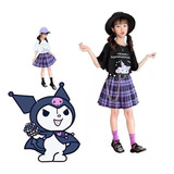 Conjunto De Saia Plissada Infantil Kuromi Jk Cosplay