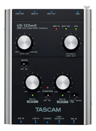 Tascam Interfaz Usb De Audio/midi Us122mkii