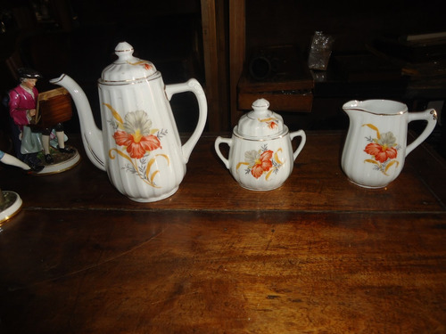 Conjunto De Porcelana De Café Com 3 Peças