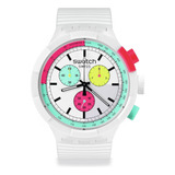 Reloj Swatch La Pureza Del Neon, Blanco, Retro