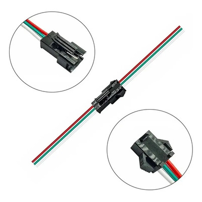 Conector Jst 3pin, 10pares, Macho\u002Fhembra 22awg 15cm Tira Led | MercadoLibre