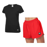 Conjunto Remera Y Shorts De Atletismo Deportivo De Mujer G6