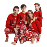 Conjunto De Pijama Navideño Familiar Para Adultos Y Niños J