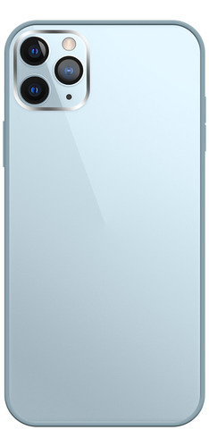Capa Compatível Com iPhone 11 Pro Max Silicone Vidro Safira