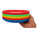 Pack De 50 Platos Taquero Tortero De 21cm Por Color Mayoreo