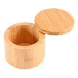 Caja De Sal, Caja De Almacenamiento De Bambú Con Tapa Girato