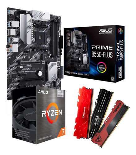 Kit Gamer Amd Ryzen 7 5700g + B550 Prime + 2x16gb + Ssd 1tb