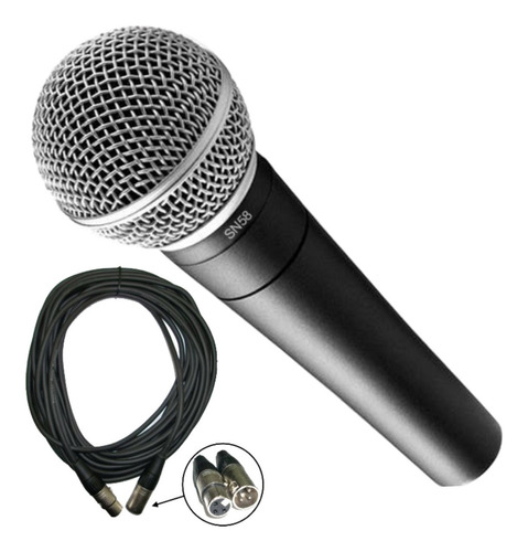 Microfono Parquer Sn58 Profesional Con Cable Canon + Funda
