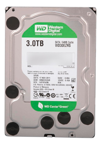 Disco Interno Western Digital Wd Caviar Green Wd30ezrs 3tb