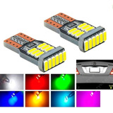 Kit Luces Led Ampolleta Cola De Pescado T10 Canbus Colores 