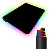 Mousepad Gamer Con Luces Led Rgb, Goma Antideslizante