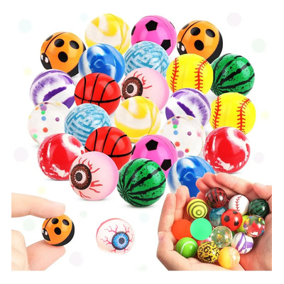 100 Pelota Loca Saltarina Chiclera Bolo Botona 2.7cm More Colors | Meses sin interés