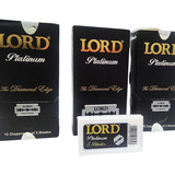 Kit 150 Lâminas Lord Platinum Lord Preta Navalhete Gilete