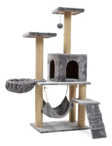 Torre Rascador Casa Torre Animales Para Gatos 140 Cms