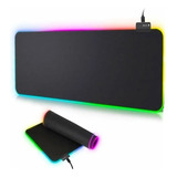 Mouse Pad Gamer Extra Grande Led Rgb 80x30 Cm Mousepad Preto