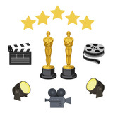 Figuras Premios Oscares Base Rígida Kit 12 Pzas Coroplast