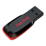Pen Drive 128 Gb - Sandisk - Preto E Vermelho