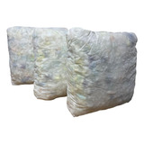 Pack X3 Rellenos Almohadones 50x50x10 Copos De Goma Espuma 