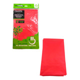1 Mantel Redondo De Plastico Rojo Ideal Para Fiesta