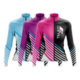 Jersey Ciclismo Mujer Ruta Mtb Teleyi Manga Larga Variedad