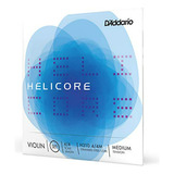 Cuerdas Violín D'addario Helicore 4/4 - Tensión Media.