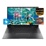 Notebook 8gb + 512 Ssd X360 Fhd Touch / Hp Ryzen 7 Outlet C Color Negro