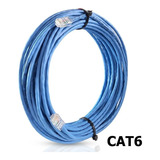 Cabo De Rede Cat6 Ethernet Lan 10/1000 - 18 Metros - Montado