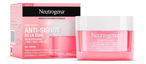 Crema Facial En Gel Neutrogena Bright Boost Neoglucosamina Tipo De Piel Normal 50g