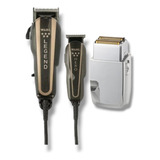 Wahl Barber Combo Legend Hero Negro Dorado + Shaver Everest 