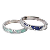 Anillos Estrellas Mar En Acero Inoxidable Parejas Regalo