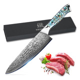 Keizoku Cuchillo De Chef Japones De 8 Pulgadas, Cuchillo De