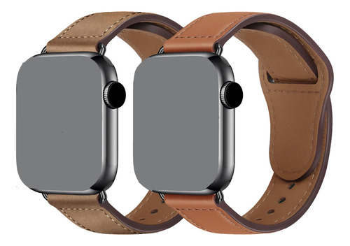 Pulseira Couro Genuíno Para Apple Watch Smartwatch Iwo