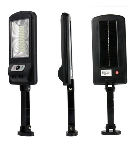 Lampara Led 25 W Solar Suburbana Con Control Ip65 Aps05w25 Color Negro