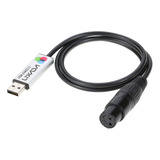 Interfaz De Cable Dmx Dimmer Led Adapter Usb Dmx512 A