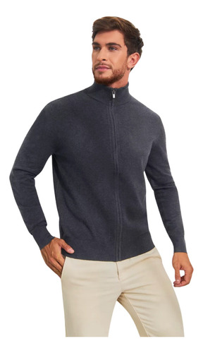 Casaco Masculino Com Zíper Blusa De Frio Sueter Premium