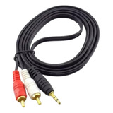 Cable Stereo A 2 Rca 3 Mt 2x1 Audio Auxiliar