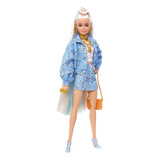 Boneca Barbie Extra 16 Conjunto Azul E Pet - Mattel Hhn08