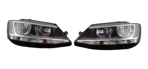 Faros E-code Smoke Jetta Mk6 Hella C/luz De Dia Drl Europeos