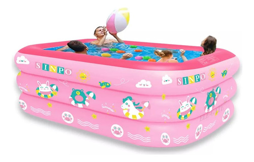 Alberca Piscina Bebe Niños Inflable Infantil Portátil 90x50c